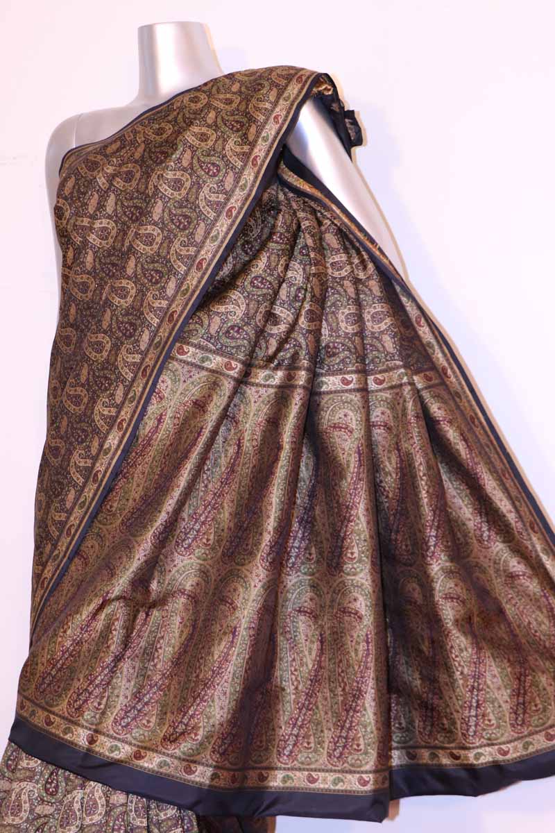 Exclusive Jamawar Tanchoi Silk Saree AH210742