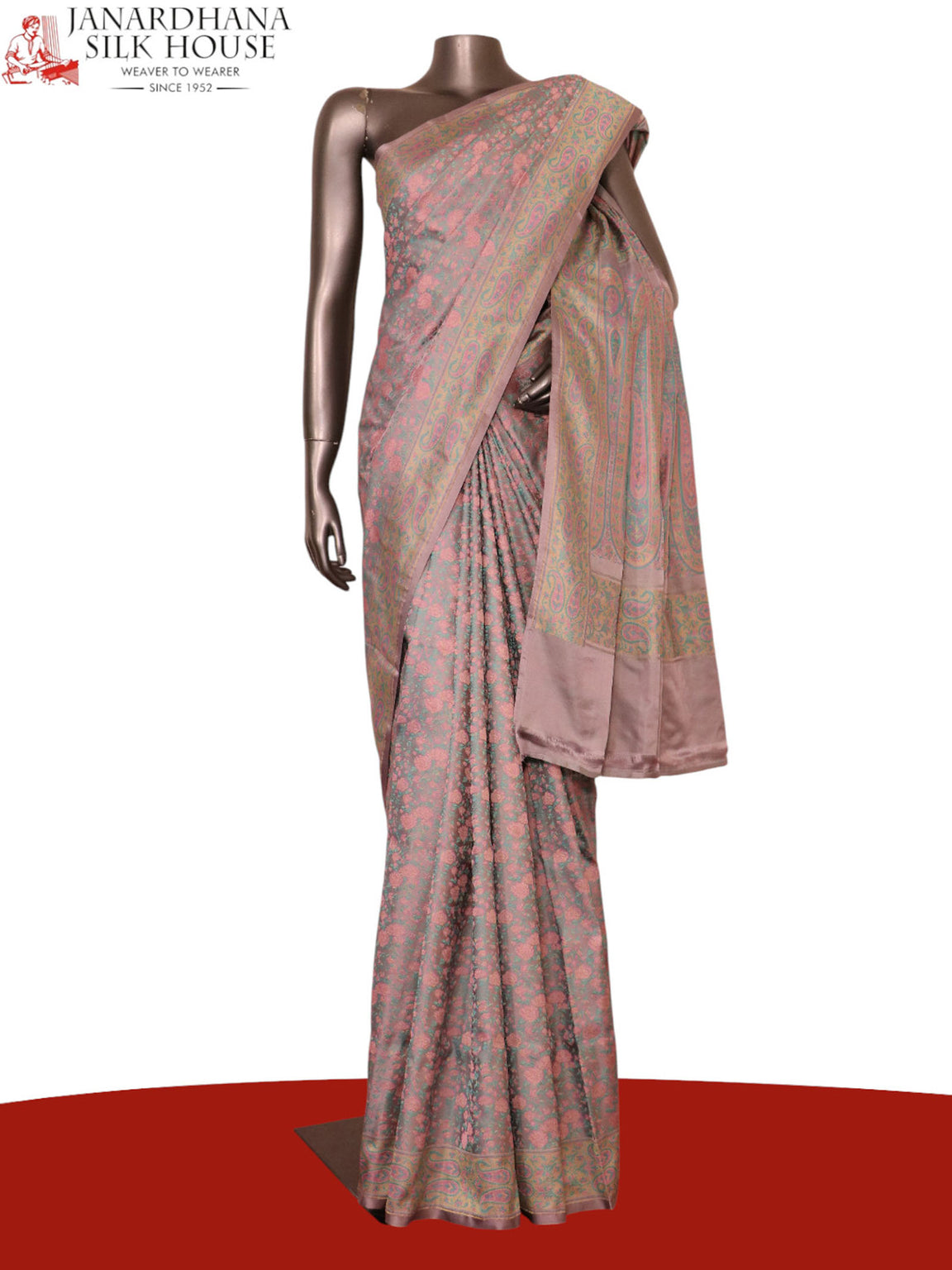 Exquisite Handloom Jamawar Tanchoi Silk Saree-Master Weaves AJ202882