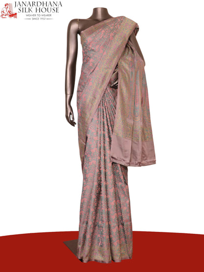 Exquisite Handloom Jamawar Tanchoi Silk Saree-Master Weaves AJ202882