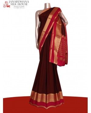 Pure Contrast Mysore Crepe Sil..