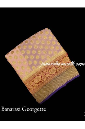 Pure Banarasi Georgette Silk Saree