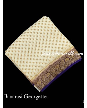 Pure Banarasi Crepe Silk Saree..