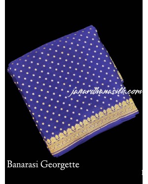 Pure Banarasi Crepe Silk Saree..