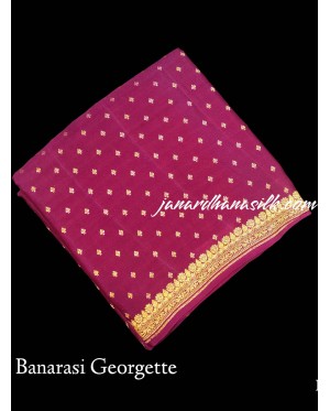 Pure Banarasi Crepe Silk Saree..