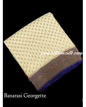 Pure Banarasi Crepe Silk Saree..