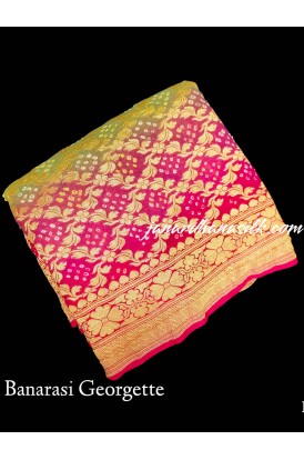 Pure Banarasi Georgette Silk Saree