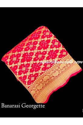 Pure Banarasi Georgette Silk S..