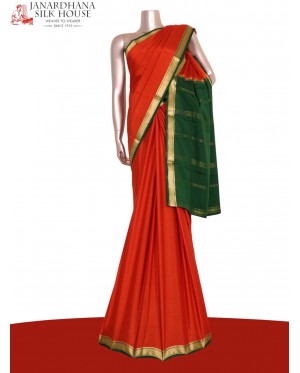 Pure Contrast Mysore Crepe Sil..