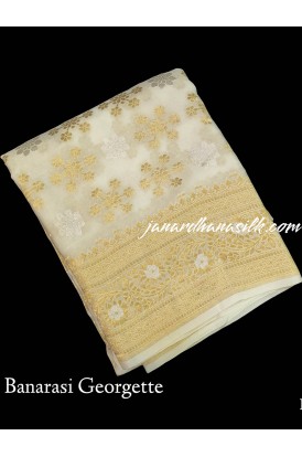 Pure Banarasi Georgette Silk S..