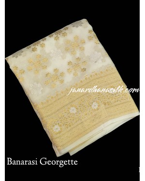 Pure Banarasi Georgette Silk S..