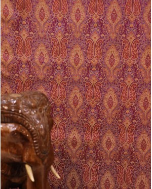 Handloom Pure Jamawar Silk Fab..