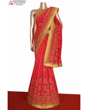 Designer Grand Embroidery Crep..