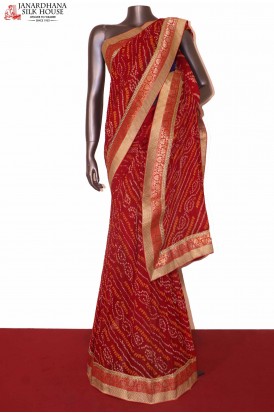 Exclusive Pure Bandhani Silk Saree