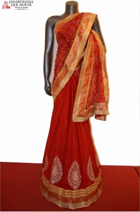  Party Wear Exclusive Pure Bandhani Silk Saree