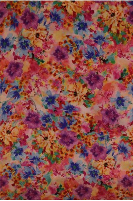 Designer Pure Printed Crepe Silk Fabric
