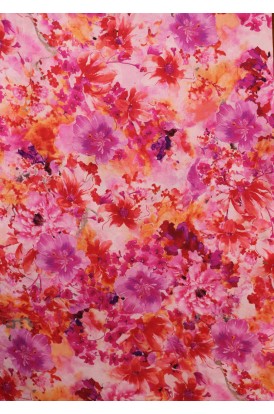 Designer Pure Printed Crepe Silk Fabric