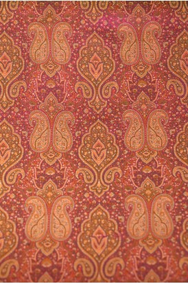 Handloom Pure Silk Jamawar Fabric