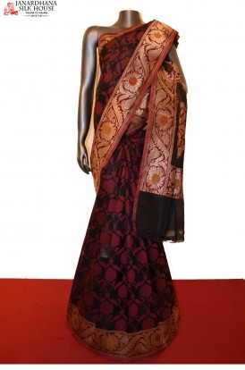 AC206867-Designer & Exclusive Handloom Banarasi Kora Silk Saree