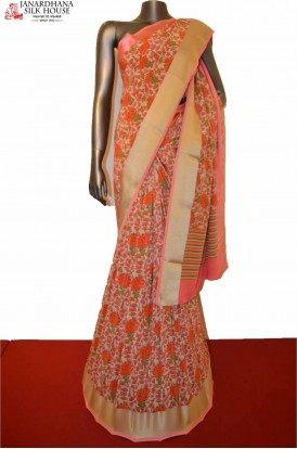 Floral Classic Heavy Pure Crepe Silk Saree