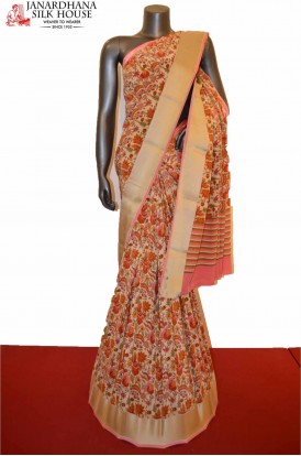 Floral Classic Heavy Pure Crepe Silk Saree