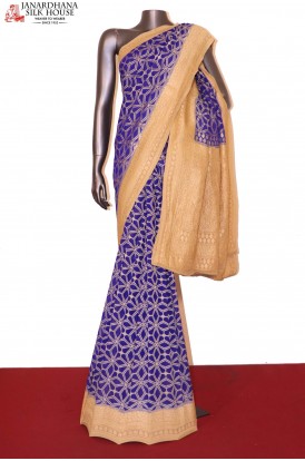 Handloom Banarasi Khaddi Georgette Silk Saree