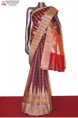 Handloom Banarasi Kora Silk Saree