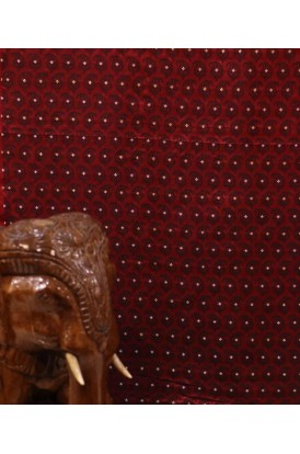  Handloom Pure Jamawar Silk Fabric-Width-45-Inches