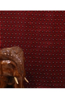 Handloom Pure Jamawar Silk Fabric-Width-45-Inches