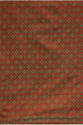 Handloom Pure Silk Jamawar Fabric