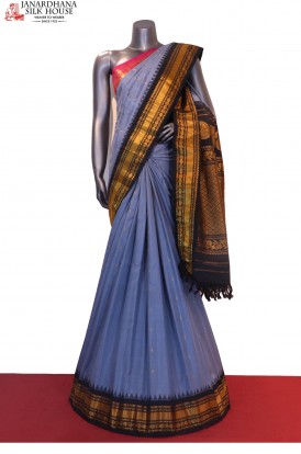 AE205488-Grand & Ganga Jamuna Handloom Pure Gadwal Silk Saree