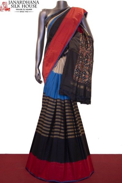 Exquisite & Designer Handloom Pure Ikat Patola Silk Saree