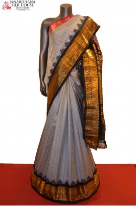 Grand & Ganga Jamuna Handloom Pure Gadwal Silk Saree