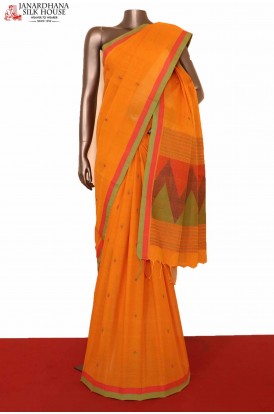 Village Thread Weave Silk Cotton Saree