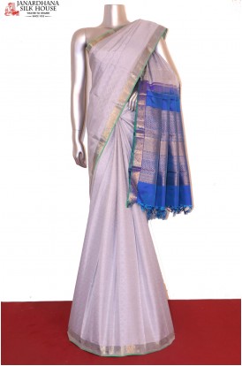 Traditional Lavender Kanjeevaram Silk Saree