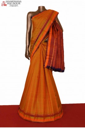 Traditional & Contrast Pure South Silk Saree