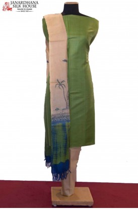 Exquisite Dupatta & Special Handloom Pure Tussar Silk Suit