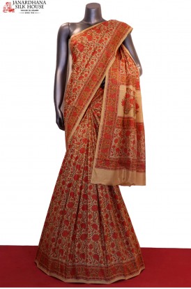 Floral Prints Pure Printed Silk Saree