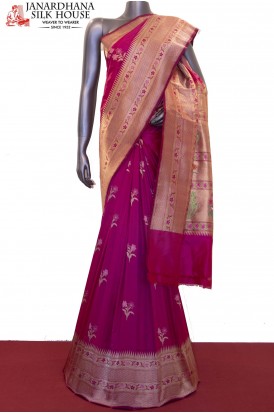 Exquisite & Designer Meenakari Wedding Banarasi Silk Saree