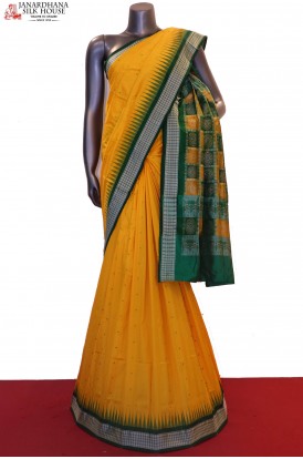 MasterWeave  & Exclusive Handloom Pure Ikat Orissa Silk Saree