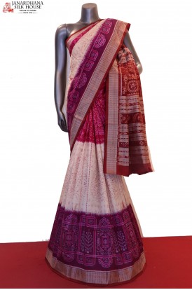 MasterWeave  & Exclusive Handloom Pure Ikat Orissa Silk Saree