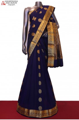 Traditional & Zari Butta Semi Art Saree