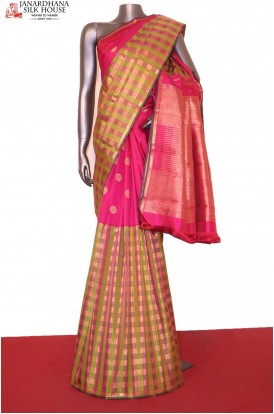 Designer Half & Half Kanjeevaram Silk Saree