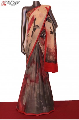 Designer & Exclusive Finest Quality Pure Crepe Silk Saree 