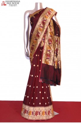 Exquisite  Handloom Banarasi Silk Saree
