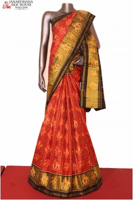 Handloom Ikat Patola Silk Saree