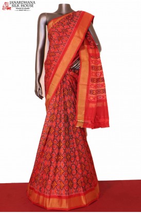 Traditional Ikat Patola Silk Saree