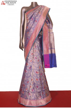Designer Grand Meenakari Banarasi Silk Saree