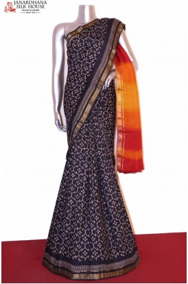 Exclusive Printed Tussar Silk Saree