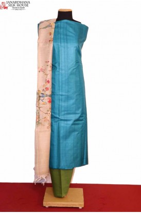 Exquisite Dupatta & Handloom Pure Tussar Silk Suit