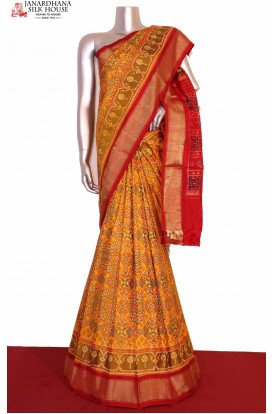 Exclusive Ikat Patola Silk Saree